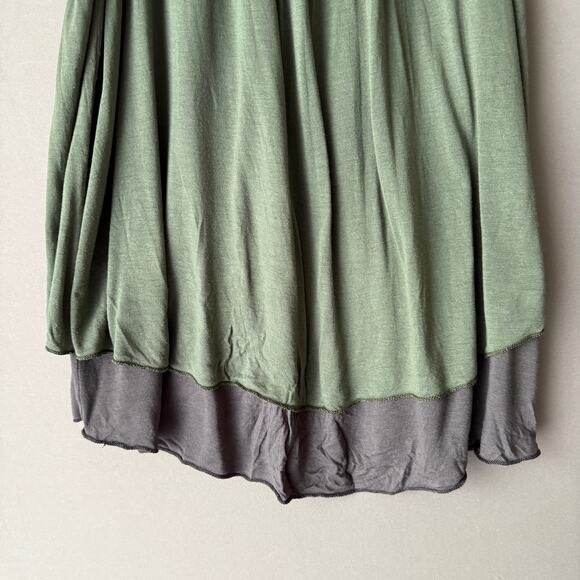 Anthropologie Amadi sz S green boho layered tank top NWOT - Picture 3 of 8